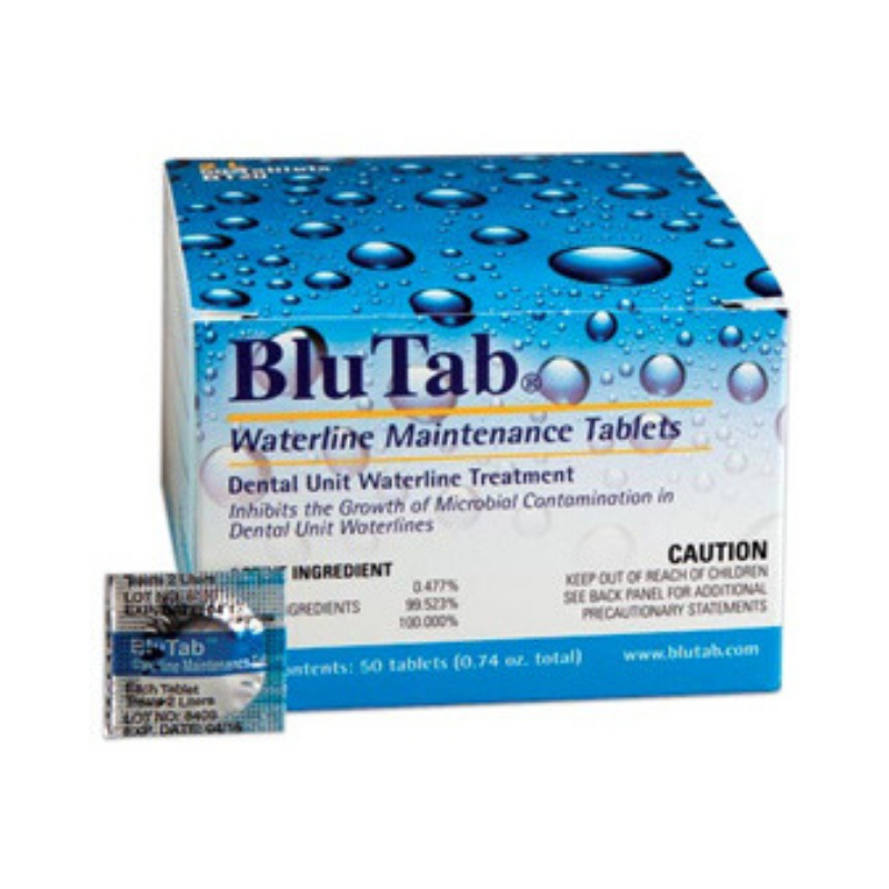 BLU TAB 2 LITER TABLETS 50/BX DENTAL WATERLINE MAINTENANCE BT20 PROEDGE