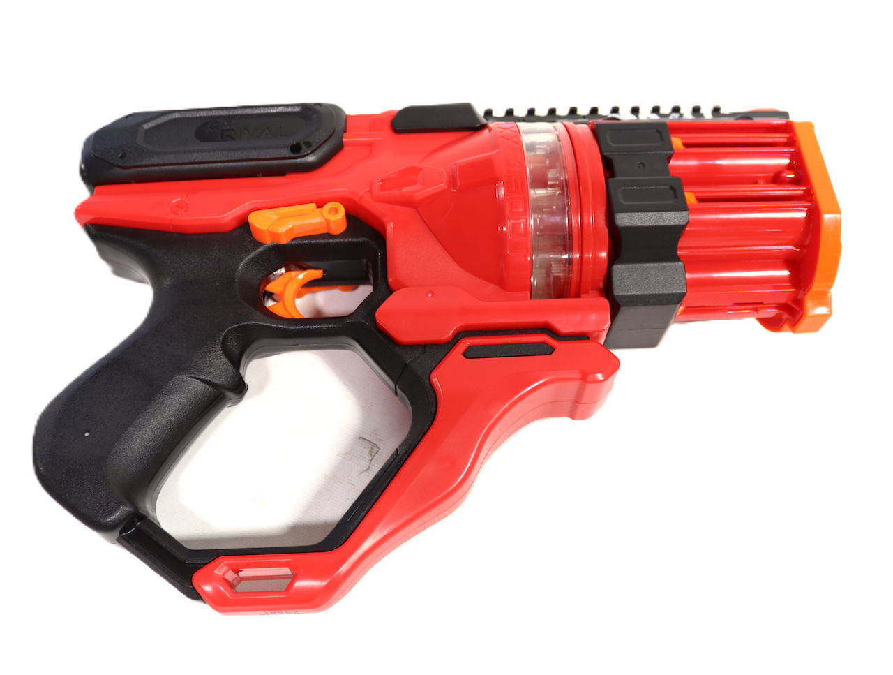 NERF Rival Roundhouse XX-1500 Red Blaster -- Clear Rotating