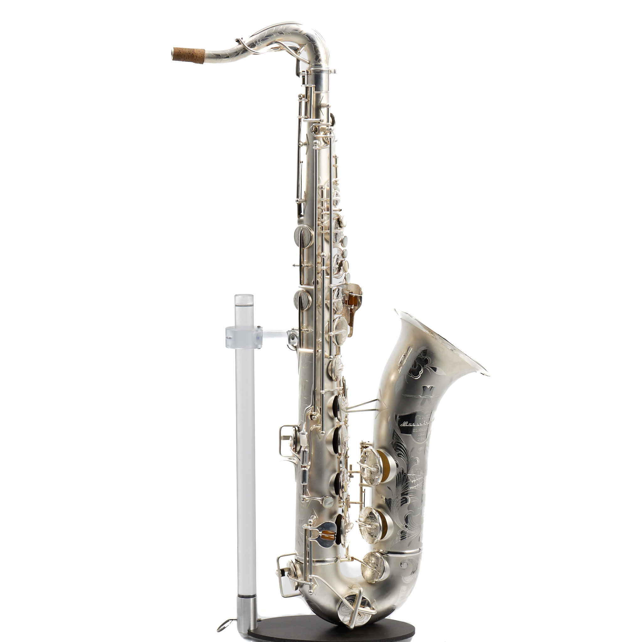 Buescher 400 Top Hat & Cane Tenor Saxophone in Satin Silver SN