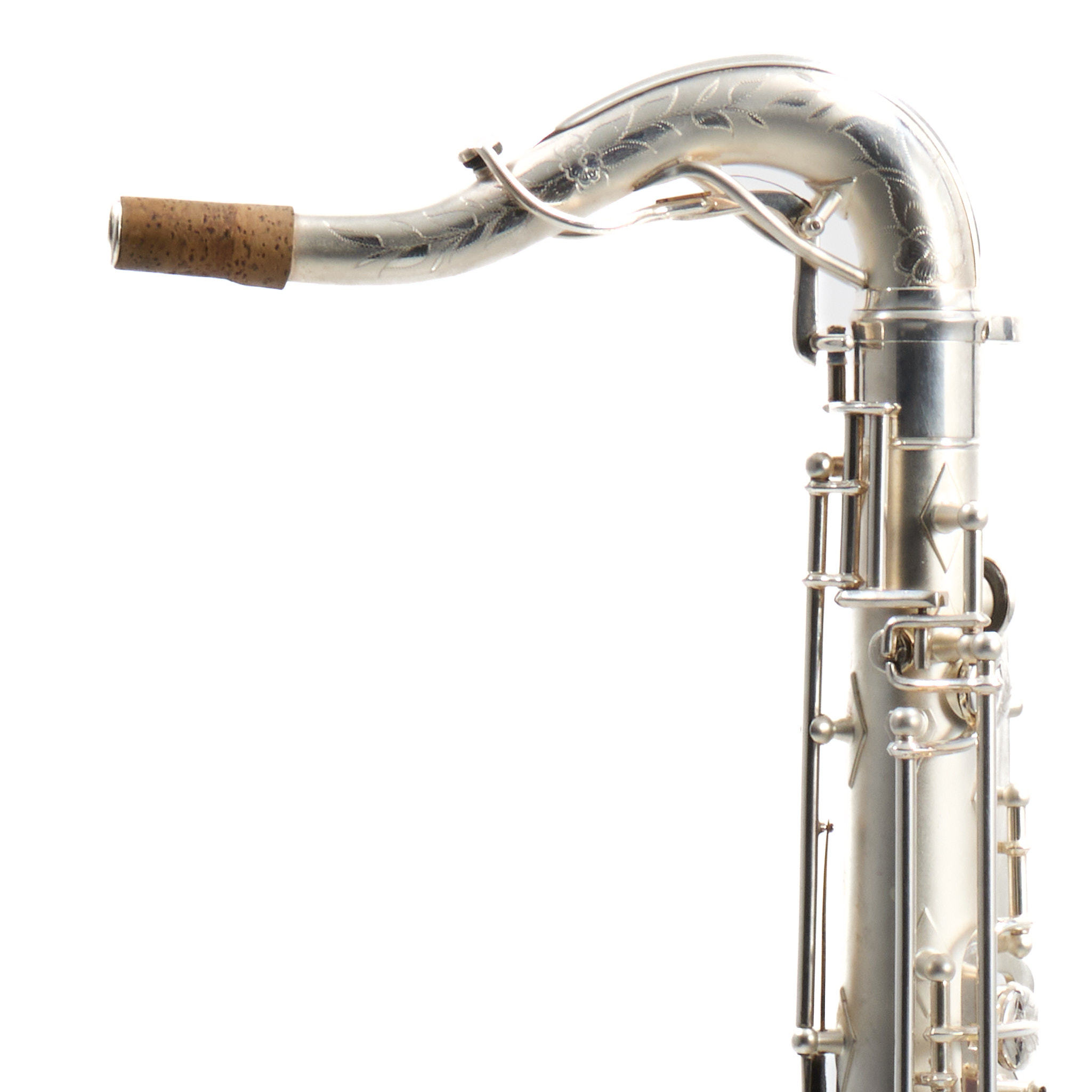 Buescher 400 Top Hat & Cane Tenor Saxophone in Satin Silver SN