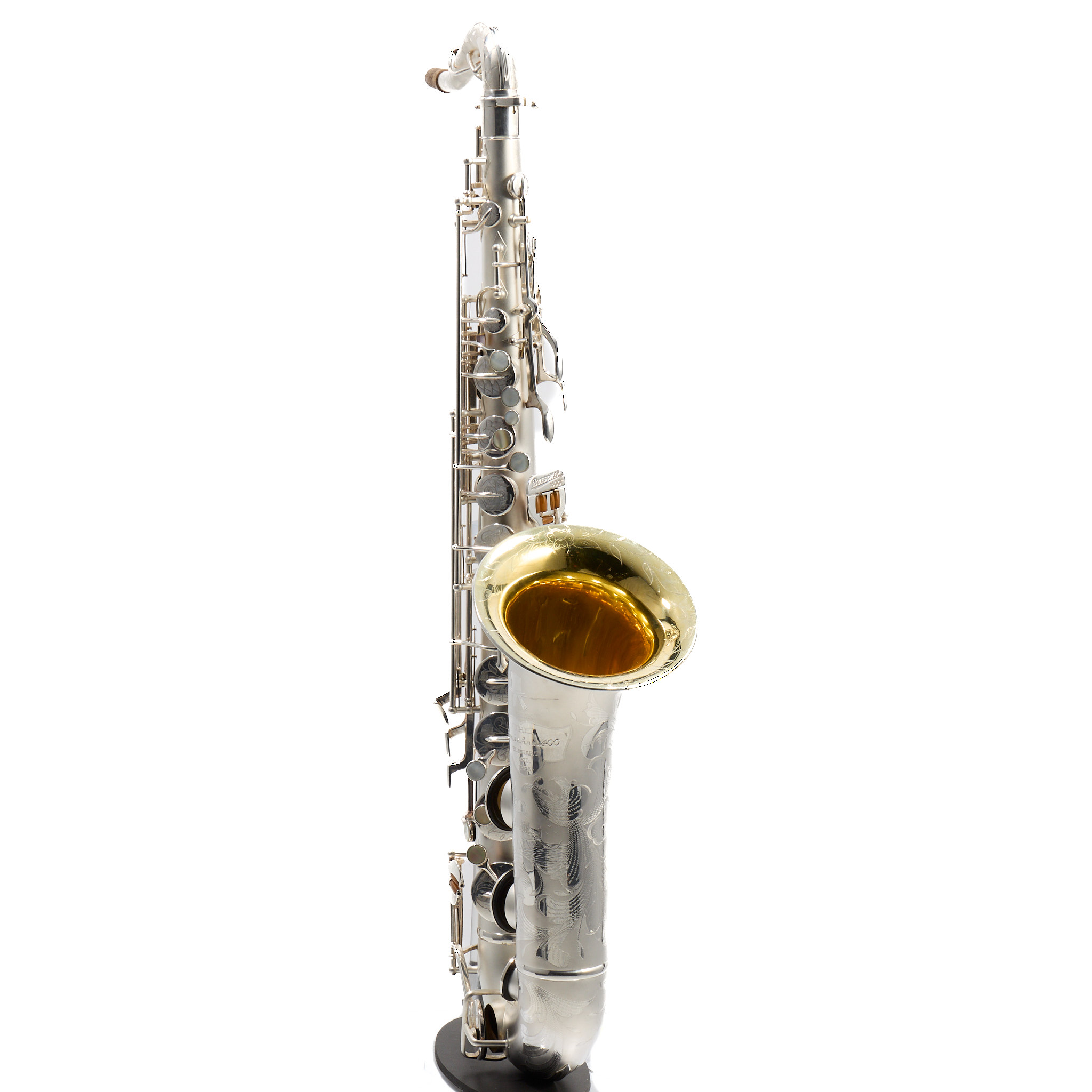 Buescher 400 Top Hat & Cane Tenor Saxophone in Satin Silver SN