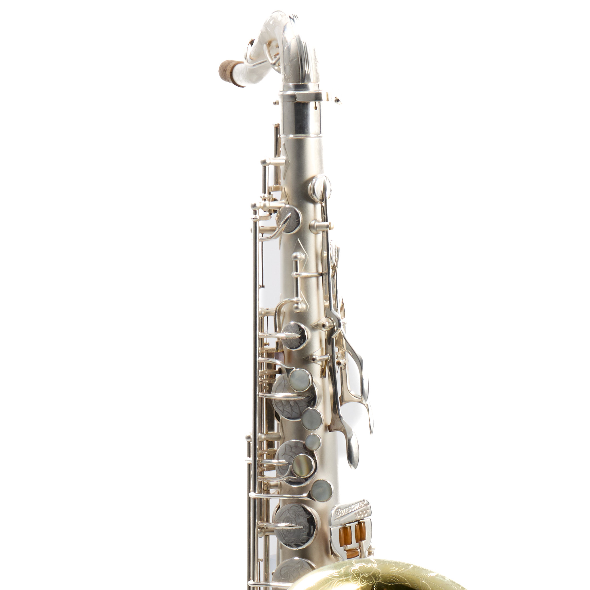 Buescher 400 Top Hat & Cane Tenor Saxophone in Satin Silver SN