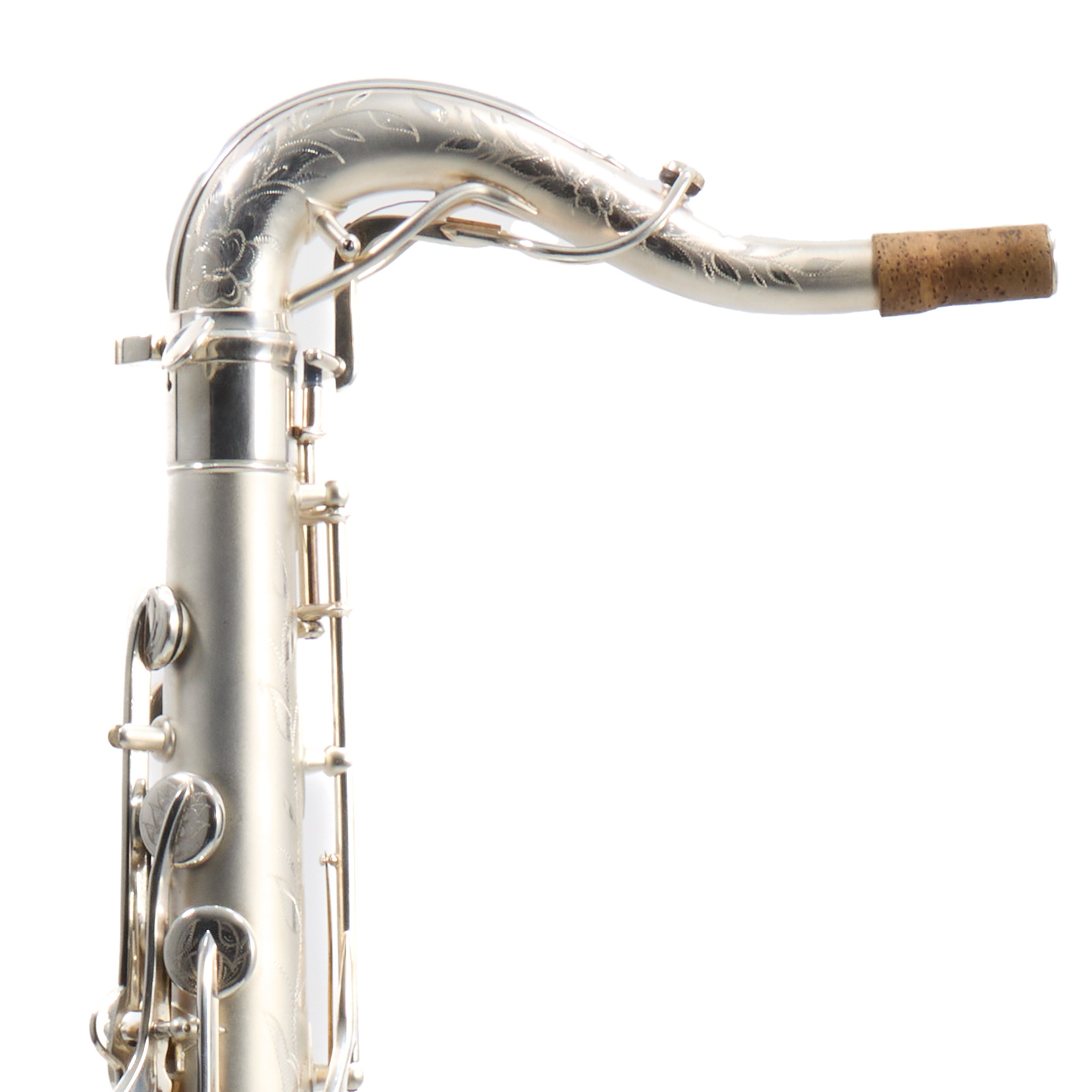 Buescher 400 Top Hat & Cane Tenor Saxophone in Satin Silver SN