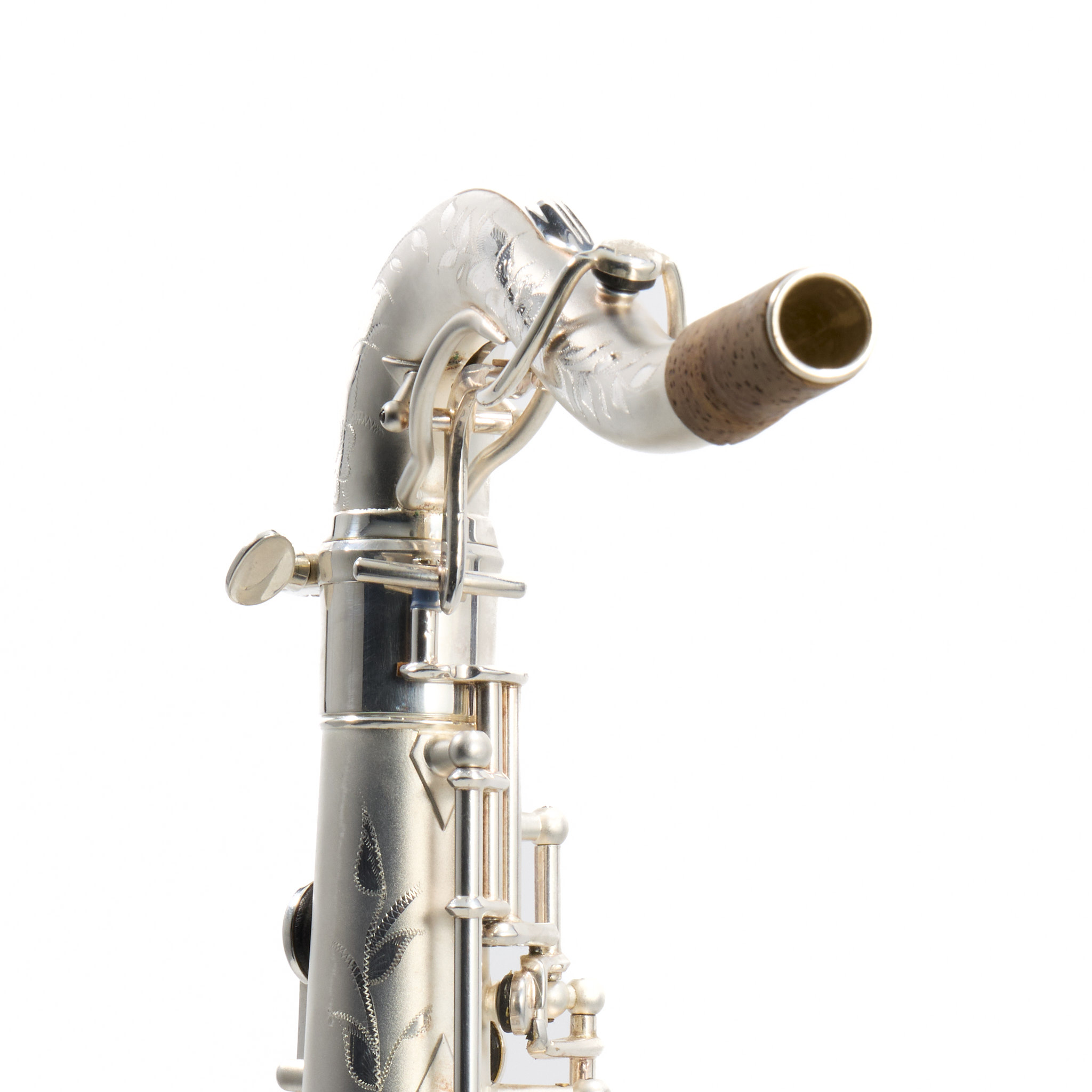Buescher 400 Top Hat & Cane Tenor Saxophone in Satin Silver SN
