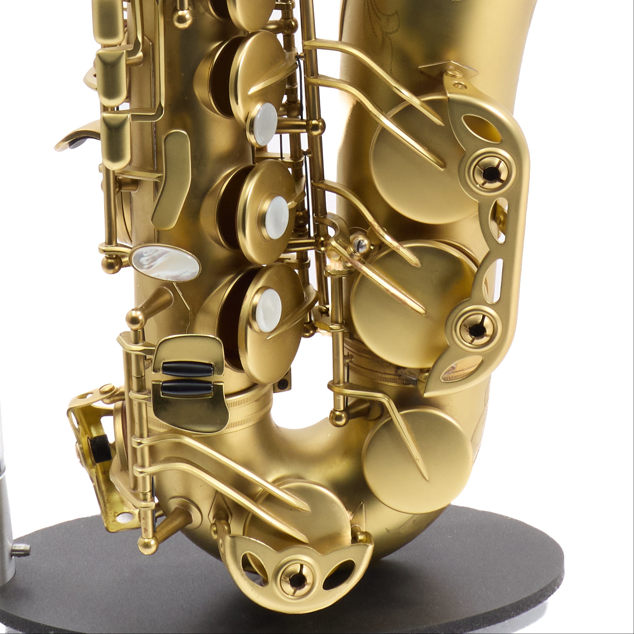 Antigua Winds Model AS4348CU Alto Saxophone in Unlacquered Brass