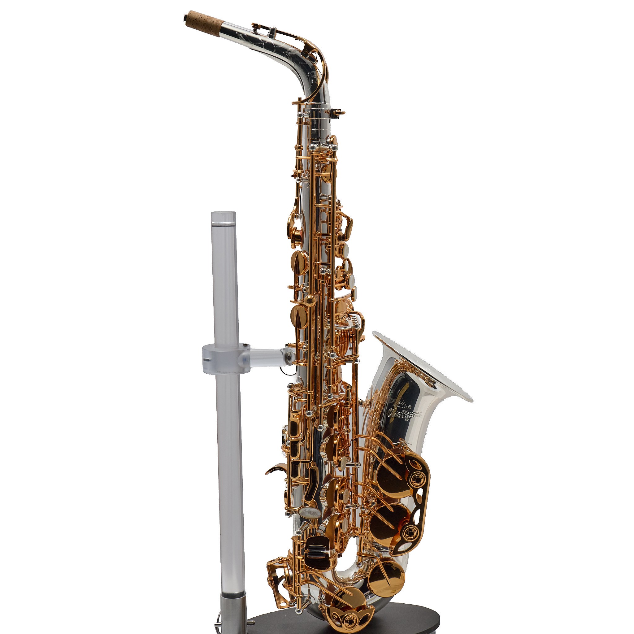 Antigua Winds Model AS4248SG 'Powerbell' Alto Saxophone - Silver